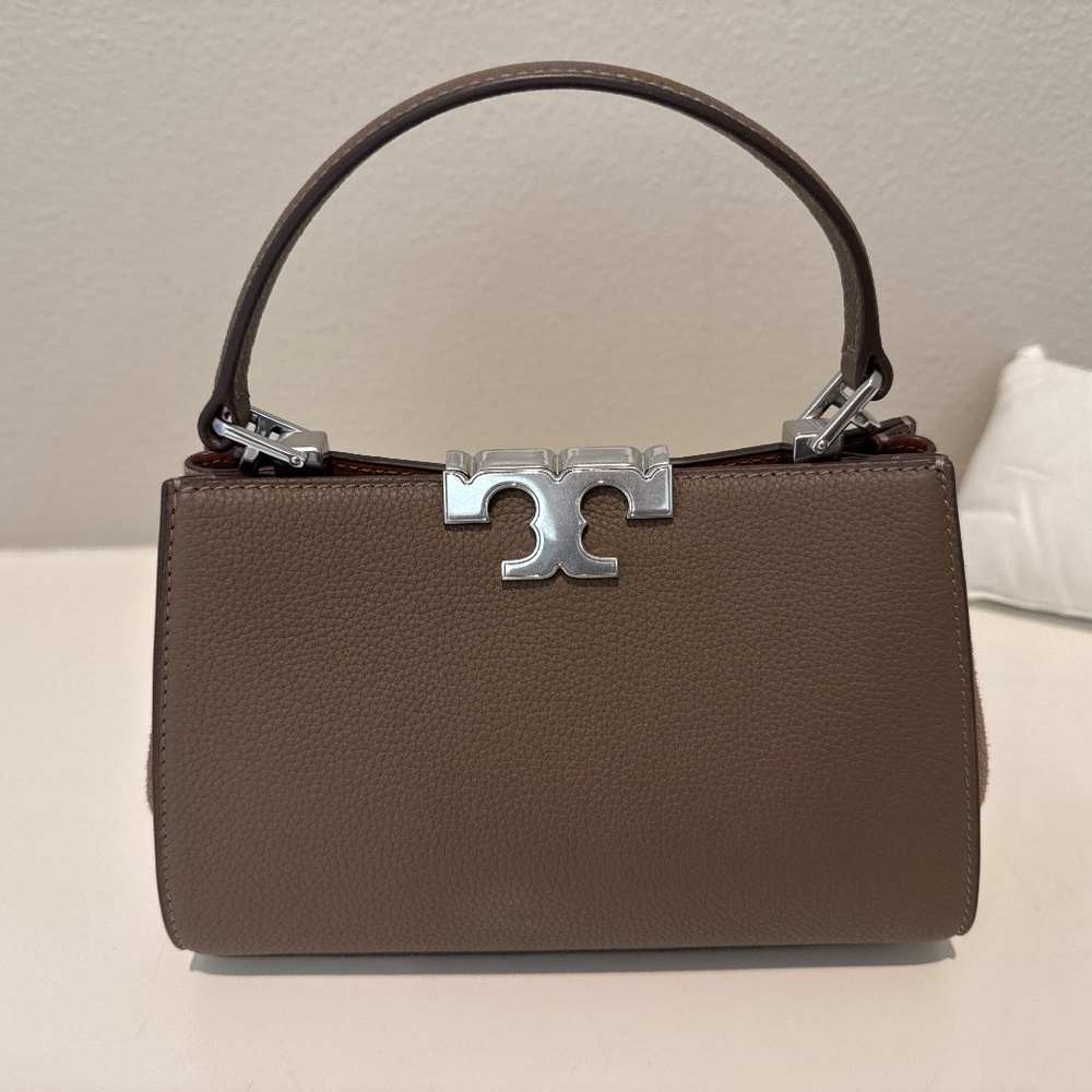 Tory Burch mini Eleanor satchel in Mushroom